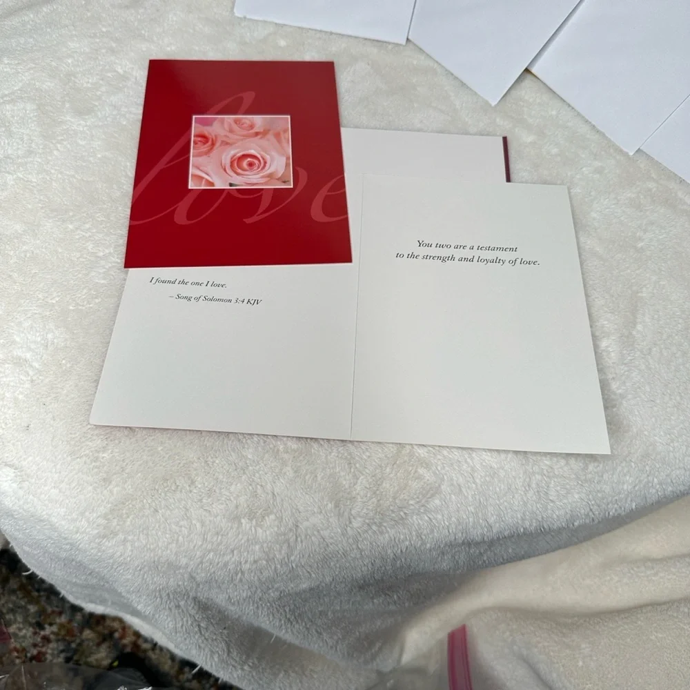 Lawson Falle Scripture Inspirational Cards Envelope Couples Floral Set Of 4 NWOT